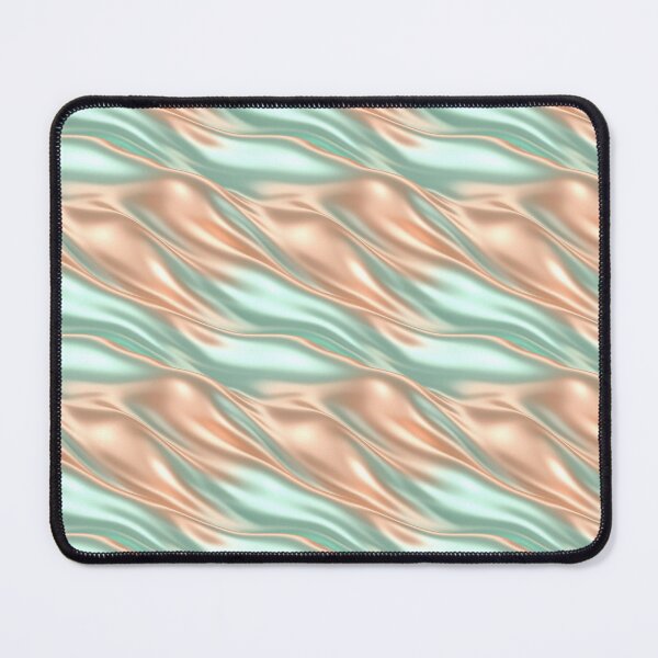 Item preview, Teal to Copper Gradient Wavy Metallic Pattern designed and sold by patternicco.
