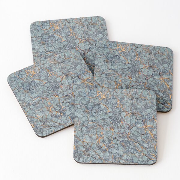 Item preview, 19 c. teal shell marbled pattern designed and sold by 2ndBloom.