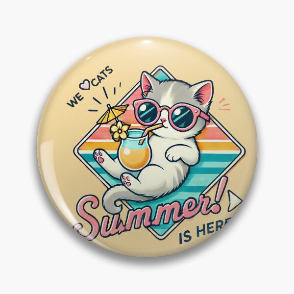 Item preview, Summer Vibe Cat 2025 designed and sold by WeLoveCatss.