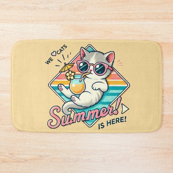 Item preview, Summer Vibe Cat 2025 designed and sold by WeLoveCatss.