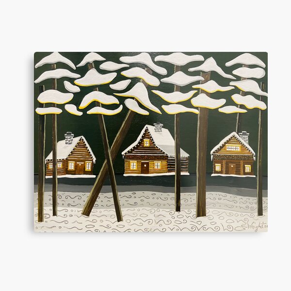 Item preview, Winter Cabins designed and sold by LauraWrightPaints.