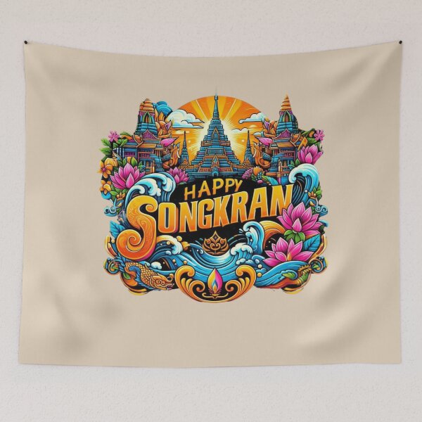 Item preview, Happy Songkran designed and sold by Myra365Art.