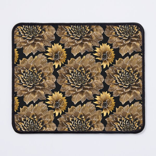 Item preview, Dahlia's pattern gold and black designed and sold by Gioia-JJ.