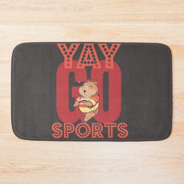 Item preview, yay go sports cute capybara running designed and sold by La Loca.