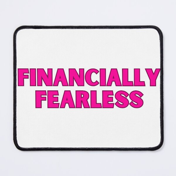 Item preview, Financially Fearless Pink Decal designed and sold by ha11e11.