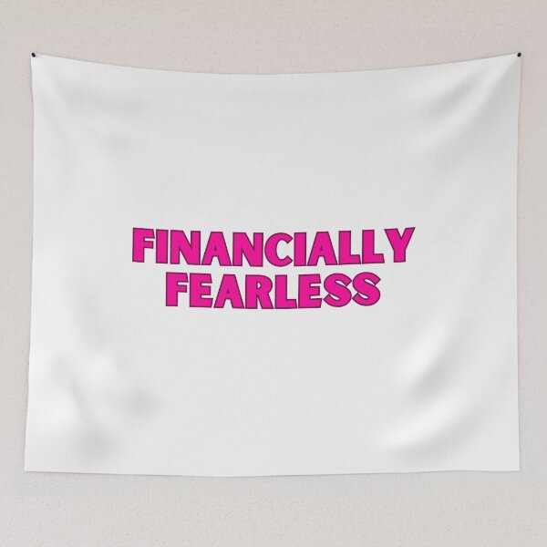 Item preview, Financially Fearless Pink Decal designed and sold by ha11e11.