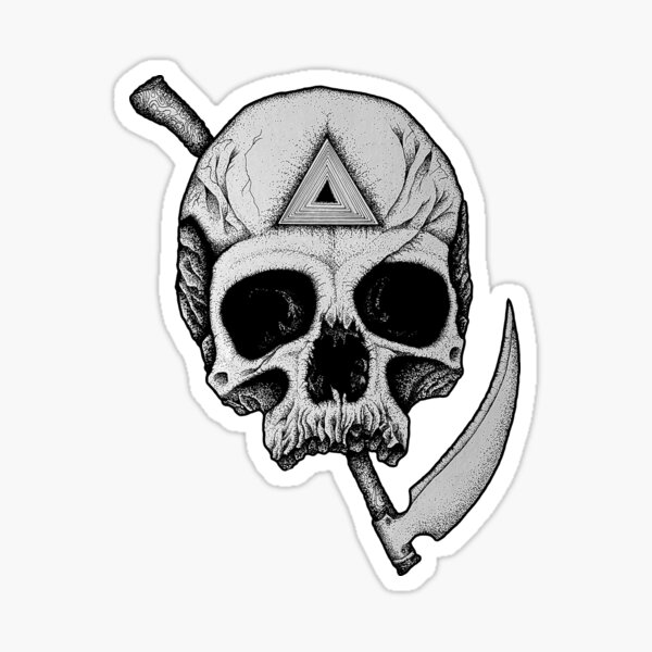 Artikel-Vorschau von Totenkopf und Sense, designt und verkauft von Big Flat Films.