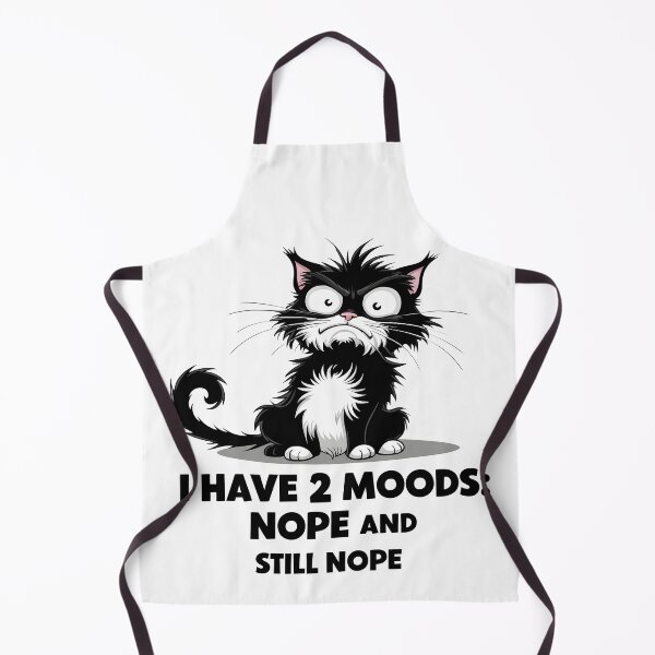 Item preview, I Have 2 Moods Nope And Still Nope Angry Stressed Cat Funny Sarcastic Stress designed and sold by Remixy ⭐⭐⭐⭐⭐.