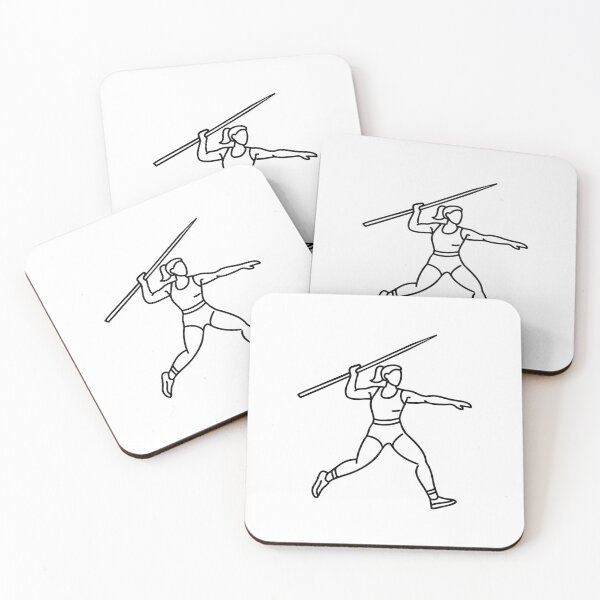 Item preview, A javelin thrower launches the spear with precision, slicing through the air toward the distant target designed and sold by rasagamastore.