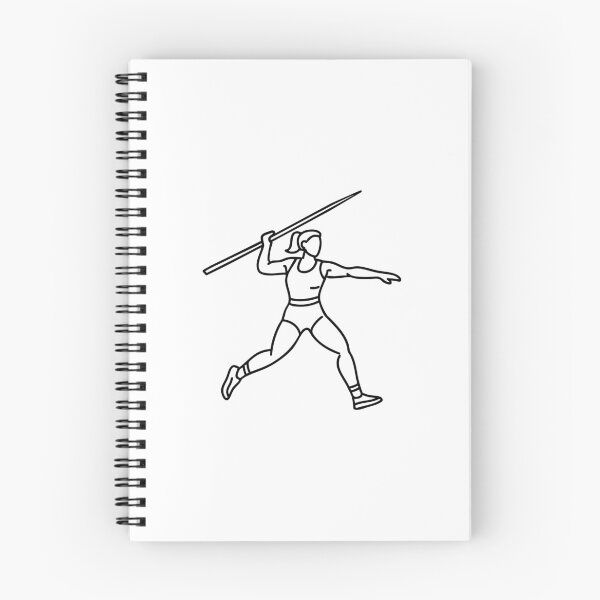Item preview, A javelin thrower launches the spear with precision, slicing through the air toward the distant target designed and sold by rasagamastore.