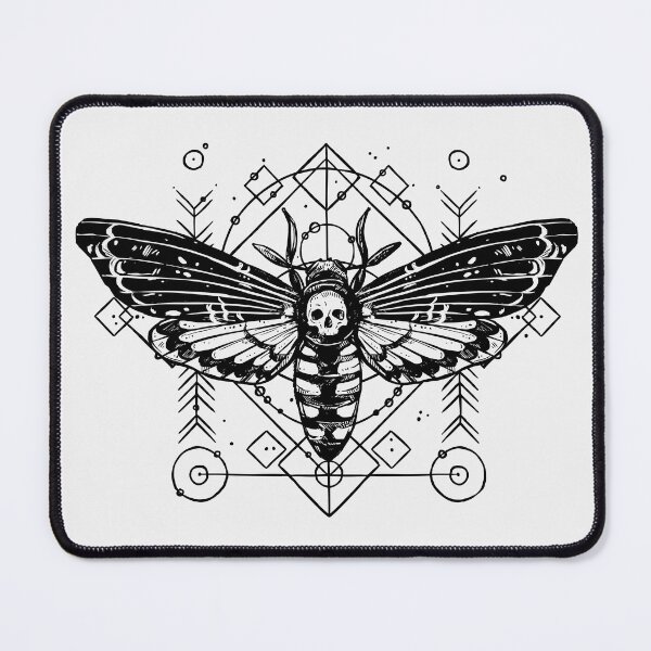 Item preview, Mysterious Mystic Skull Butterfly  – Enigmatic Occult Artwork designed and sold by paulo silveira.