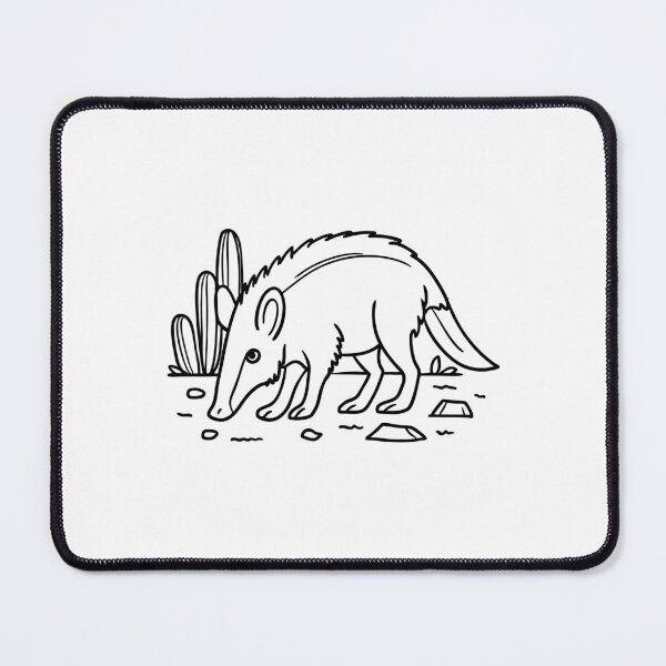 Item preview, A javelina sniffing the ground in a desert landscape near a scattered pile of desert debris designed and sold by rasagamastore.
