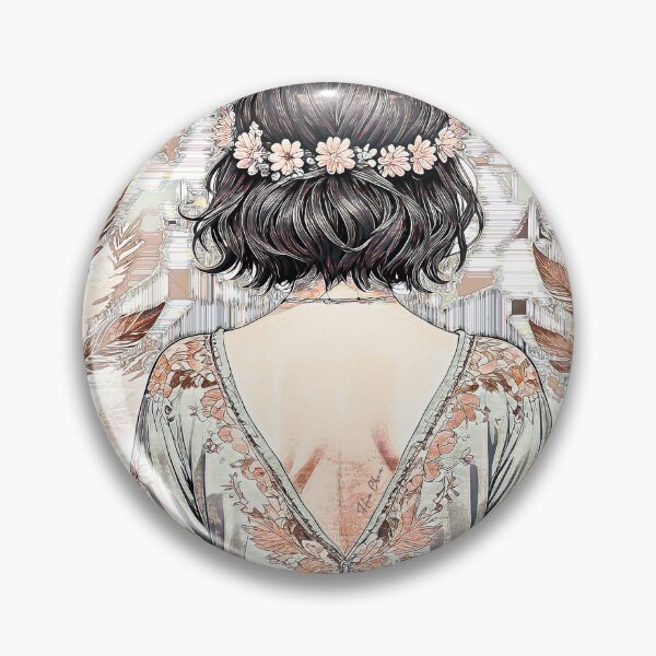Item preview, Hippie's back with flower crown designed and sold by Hen-C-Art.