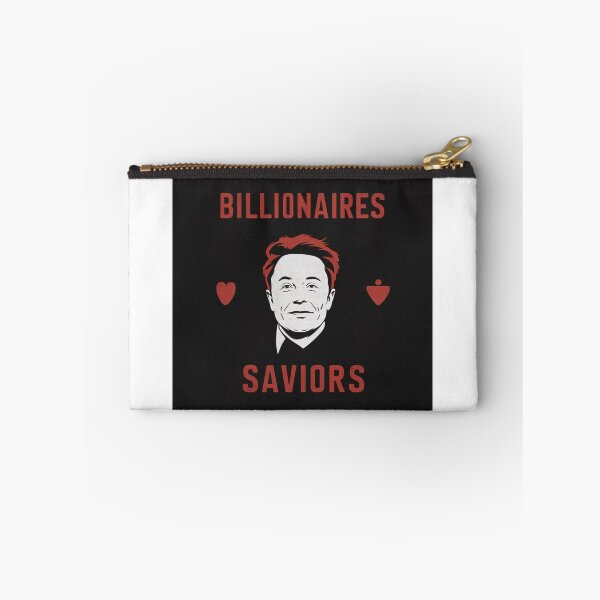 Item preview, Billionaires: The Real Saviors? – Anti-Elon Parody Bumper Sticker designed and sold by SanadDiab.