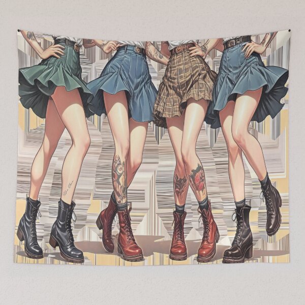 Item preview, Girls just want to have retro fun designed and sold by Hen-C-Art.