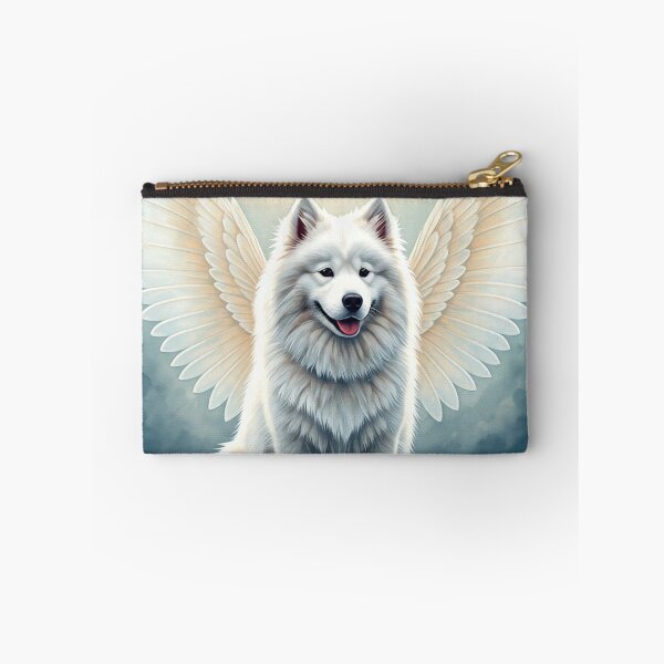 Item preview, Samoyed Dog With Wings - Rainbow Bridge designed and sold by TheresaNicole.