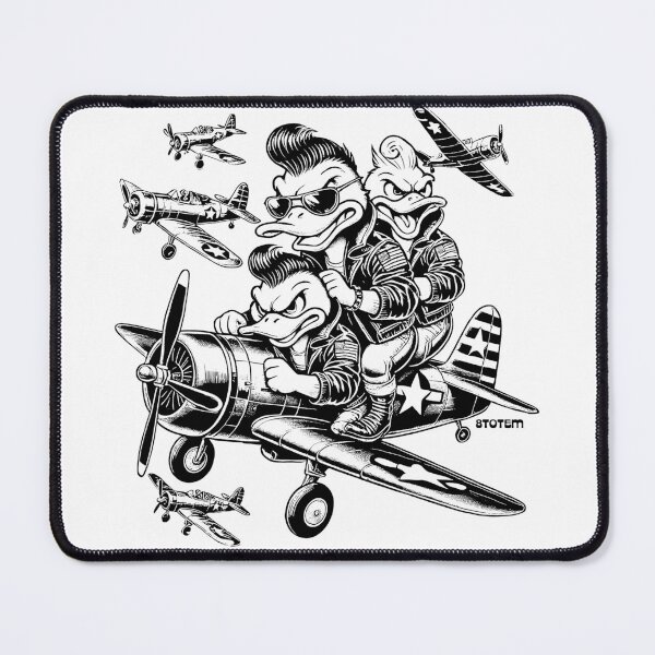 Item preview, Angry ducks on a war plane designed and sold by 8Totem.