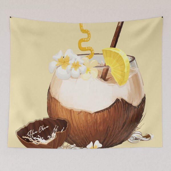 Item preview, Pincolada retro drink designed and sold by Hen-C-Art.