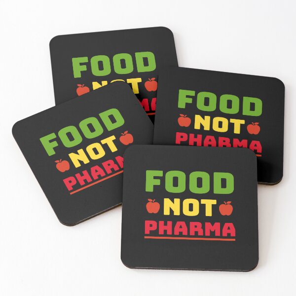Item preview, Food Not Pharma – Vibrant Red, Yellow, and Green Design with Apples designed and sold by Sunserize Designs.