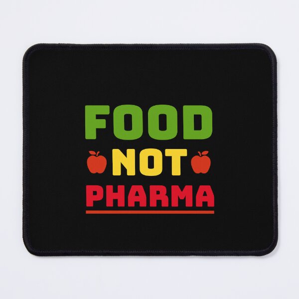 Item preview, Food Not Pharma – Vibrant Red, Yellow, and Green Design with Apples designed and sold by Sunserize Designs.