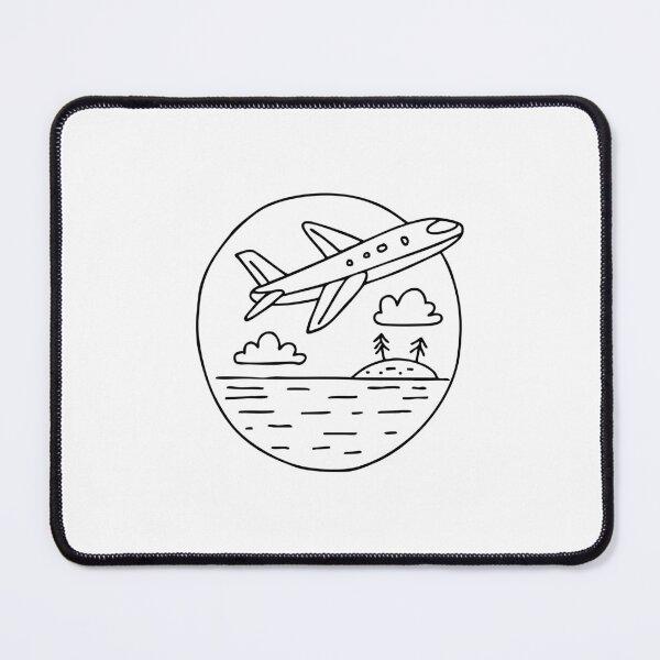 Item preview, A jet flying low over the ocean and a small island among clouds designed and sold by rasagamastore.