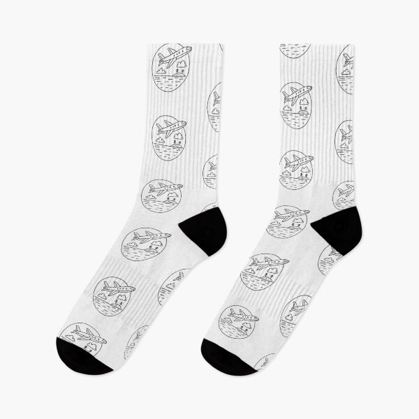 Item preview, A jet flying low over the ocean and a small island among clouds designed and sold by rasagamastore.