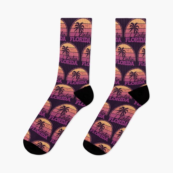 Item preview, Linden Florida Retro Sunset Local Pride Logo designed and sold by CRHPOD20.