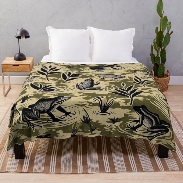 Item preview, Camouflage Frog Wetland Habitat Pattern designed and sold by zzz888.