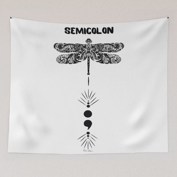 Item preview, Semicolon Butterfly  designed and sold by Hen-C-Art.