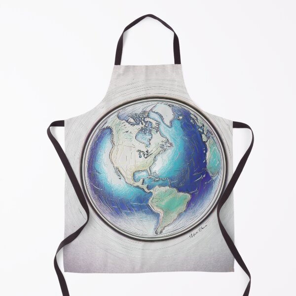 Item preview, earth in retro vintage style  designed and sold by Hen-C-Art.