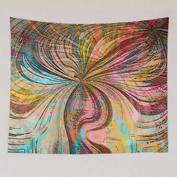 Item preview, colorful splash designed and sold by Hen-C-Art.