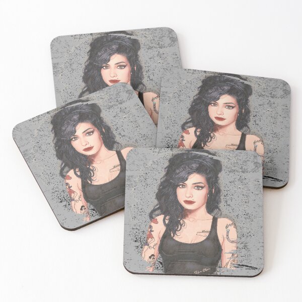Item preview, Beautiful Amy  gray retro background designed and sold by Hen-C-Art.