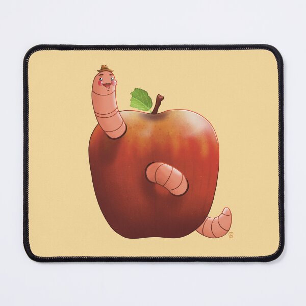 Item preview, Happy Worm - Yellow designed and sold by Chewy-Tooth.