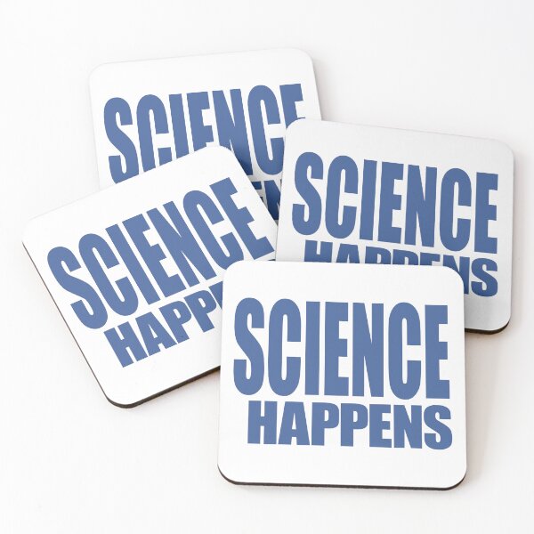 Item preview, Science Happens (Play on Shit Happens) - Blue Text designed and sold by MoePark.