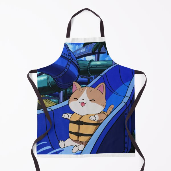 Item preview, Cute cat on waterslide designed and sold by OnixDesign.