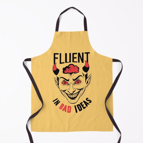 Item preview, Fluent in Bad Ideas Devil and Dripping Brain Cloud | Black and Red designed and sold by FocusChillax.