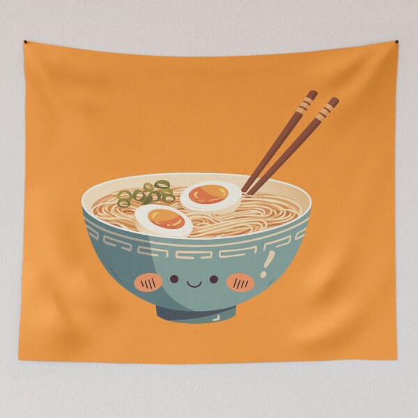 Item preview, Ramen feliz: comida reconfortante kawaii designed and sold by Bearabilia.