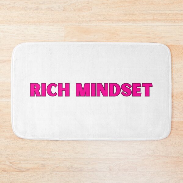 Item preview, Pink Rich Mindset Motivational Typography designed and sold by ha11e11.