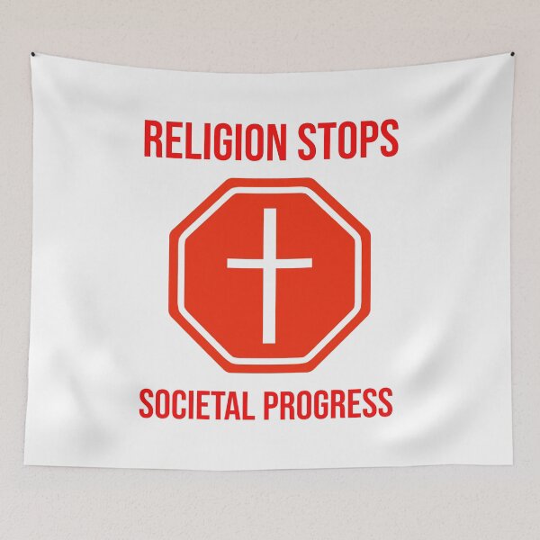 Item preview, Religion stops societal progress  designed and sold by Rachel the Artist .
