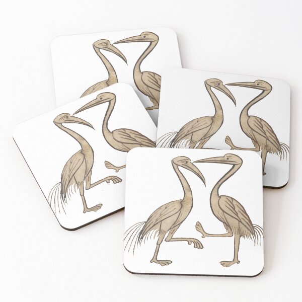 Item preview, Medieval herons illustration designed and sold by IllmadeErrant.