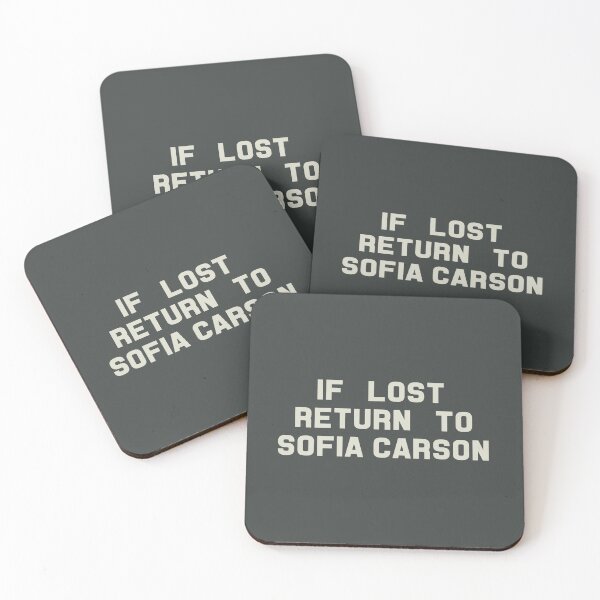 Item preview, If Lost Return to Sofia Carson Tee designed and sold by deluluhaze.