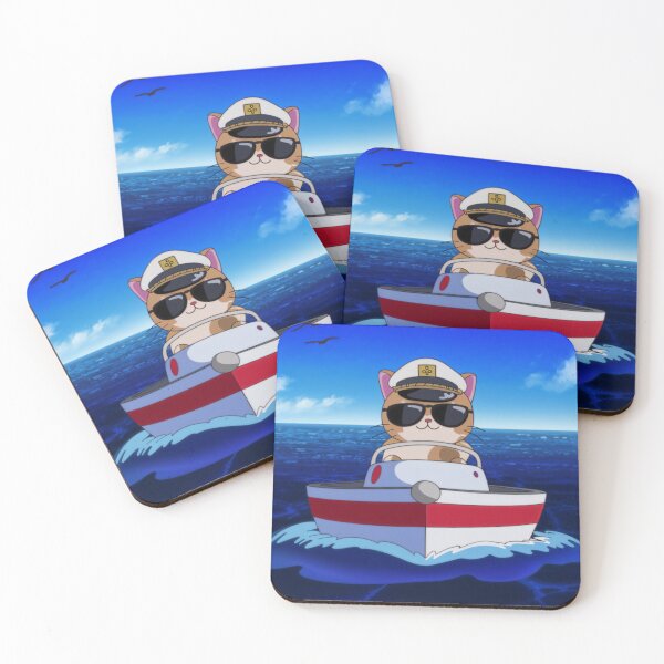 Item preview, Cute cat on motorboat designed and sold by OnixDesign.