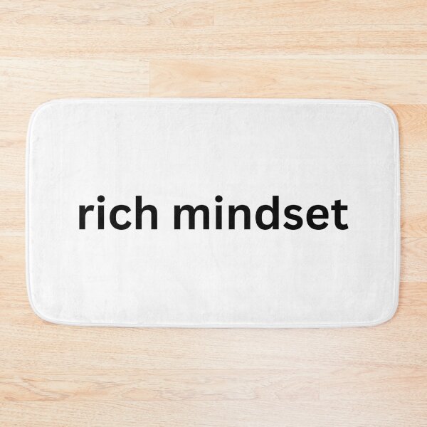 Item preview, Rich Mindset - Black Finance and Motivational Typography designed and sold by ha11e11.