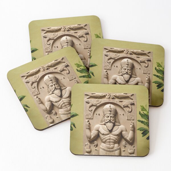 Item preview, Ancient Sumerian God Enki Mythological Art designed and sold by PrometheusStyle.