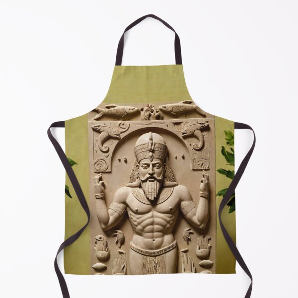 Item preview, Ancient Sumerian God Enki Mythological Art designed and sold by PrometheusStyle.