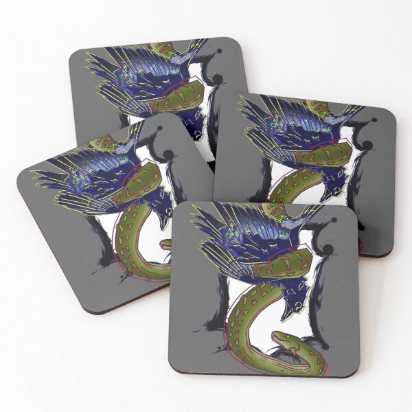Item preview, the snake and the magpie designed and sold by LyciThePope.