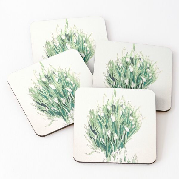 Item preview, Budding Snowdrops watercolour painting  designed and sold by esvb.