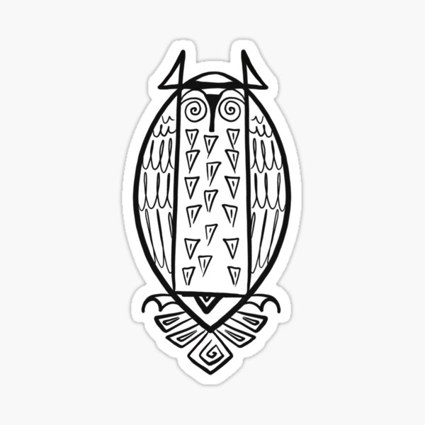 Artikel-Vorschau von Eule owl Grafik Sketch , designt und verkauft von Moralisch.