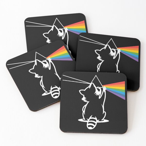 Item preview, Playful Raccoon with Prism Rainbow designed and sold by Philippa Shop.