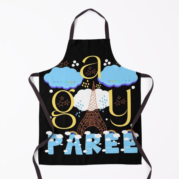 Item preview, Gay Paree Colorful Pride Paris Pun designed and sold by Renata Illustrata.